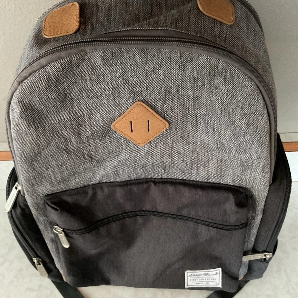 Eddie Bauer Gray and Black Backpack